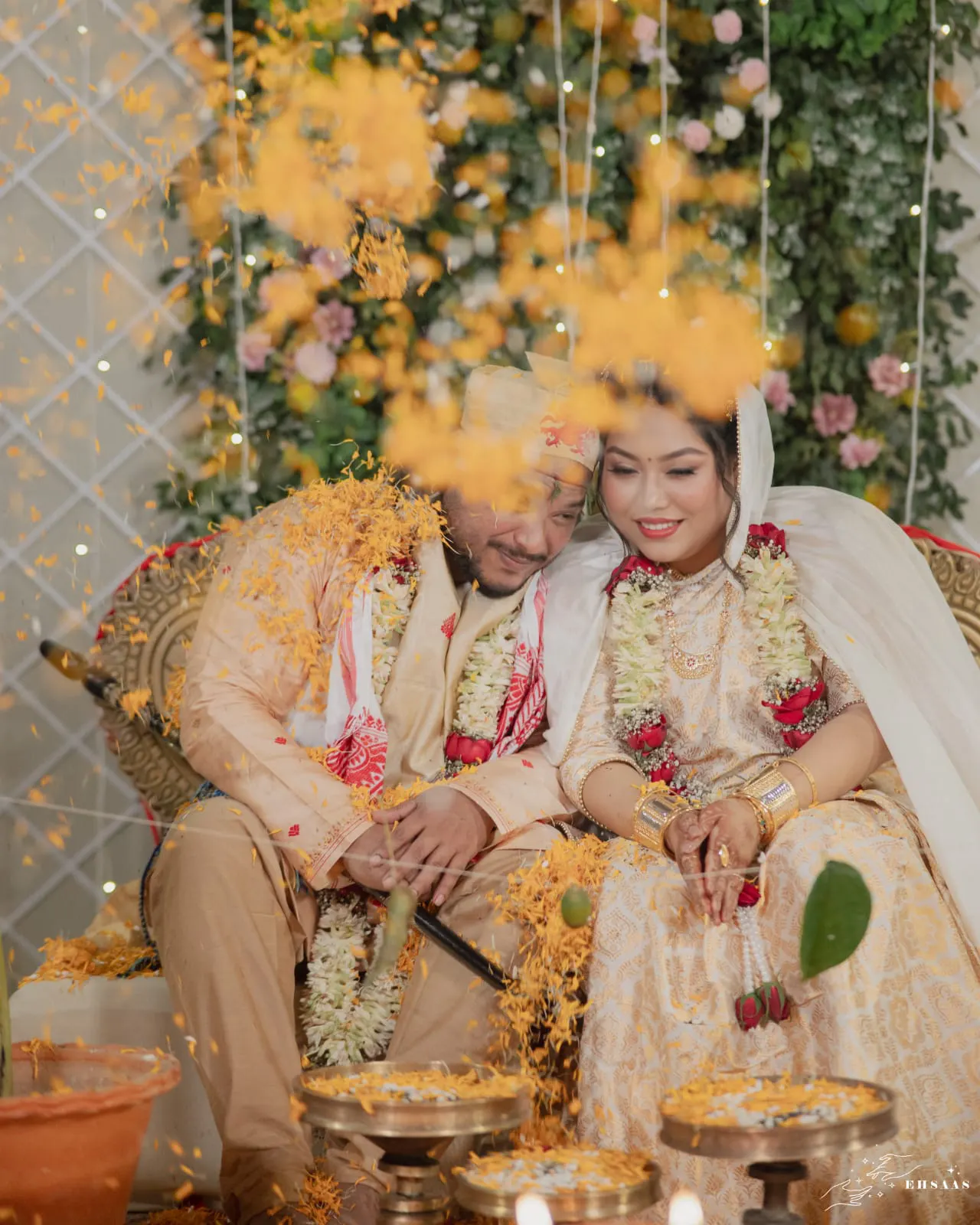 Signature Glow dewy finish bridal makeup look by Peehu Deka in Guwahati