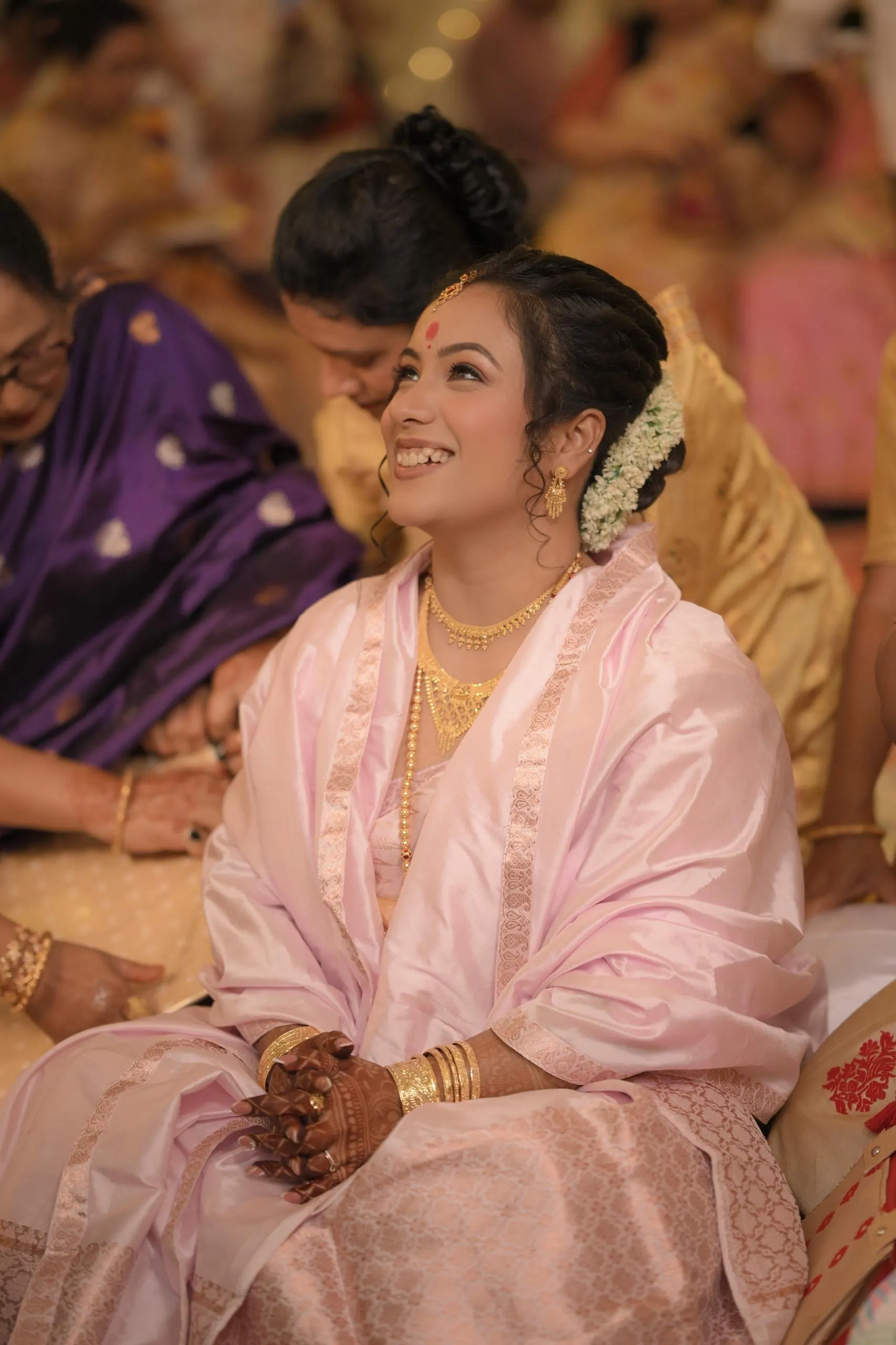 Golden Aura creative metallic gold artistic makeup by Peehu Deka